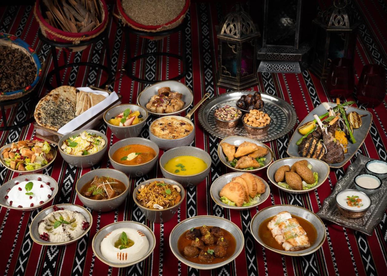 Centara West Bay Hotel & Residences Doha Exterior photo A selection of traditional Emirati cuisine